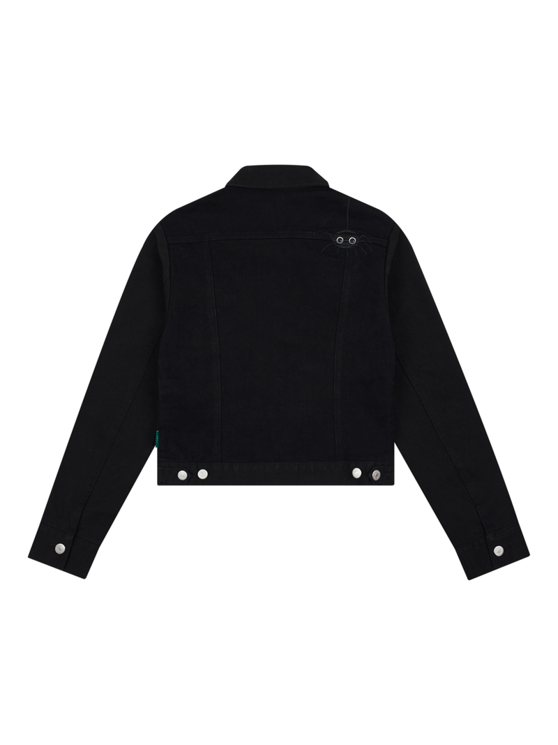 1/2 WEB TRUCKER DENIM JACKET (BLACK)