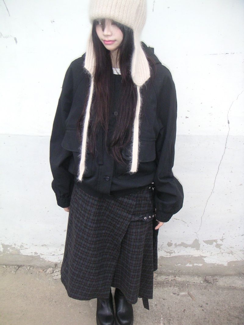 unbal wrap skirt