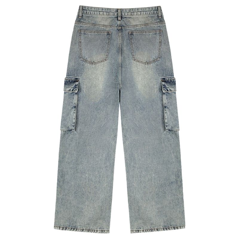 BTB : BLANK POCKET CARGO JEANS [BLUE CORE]