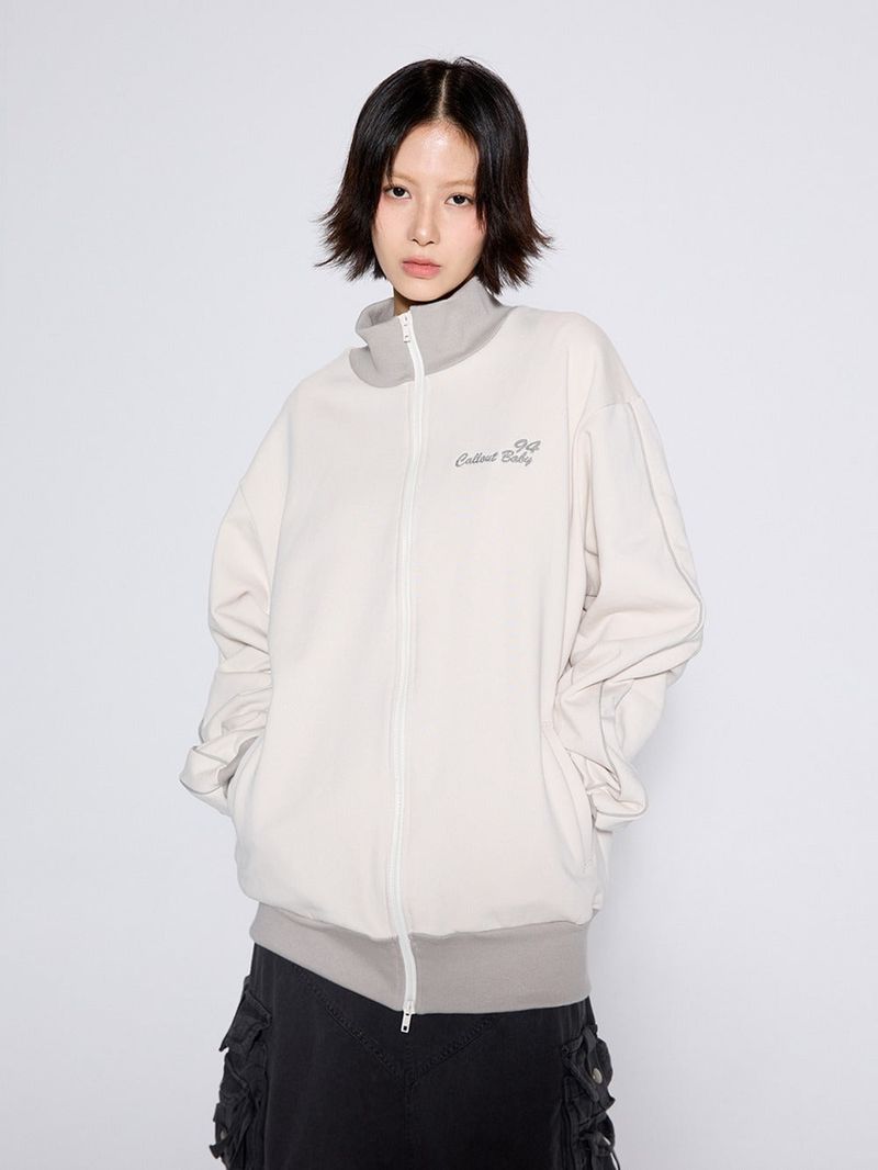 calloutnewyear(cony)(コールアウトニューイヤー(コニー))の「ダウン タウン ガール ジップアップ / アイボリー(ジャケット/アウター)」