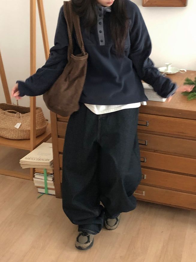 Panduff Washing Denim Dot Bag