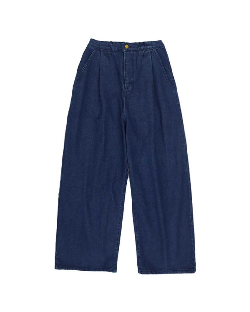 fade Pintuck Wide Denim Pants (2color)