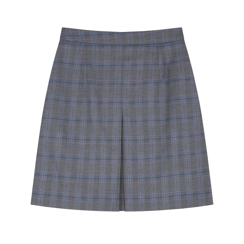 Check Triangle Skirt Violet