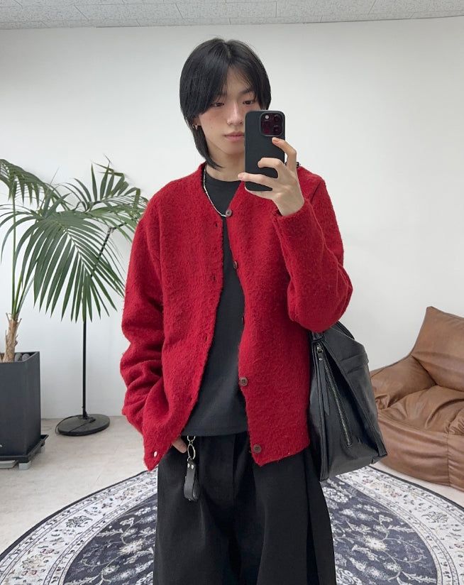 SATIIIZ（サティーズ）の「Raffi Brush Crop Cardigan（Tops）」