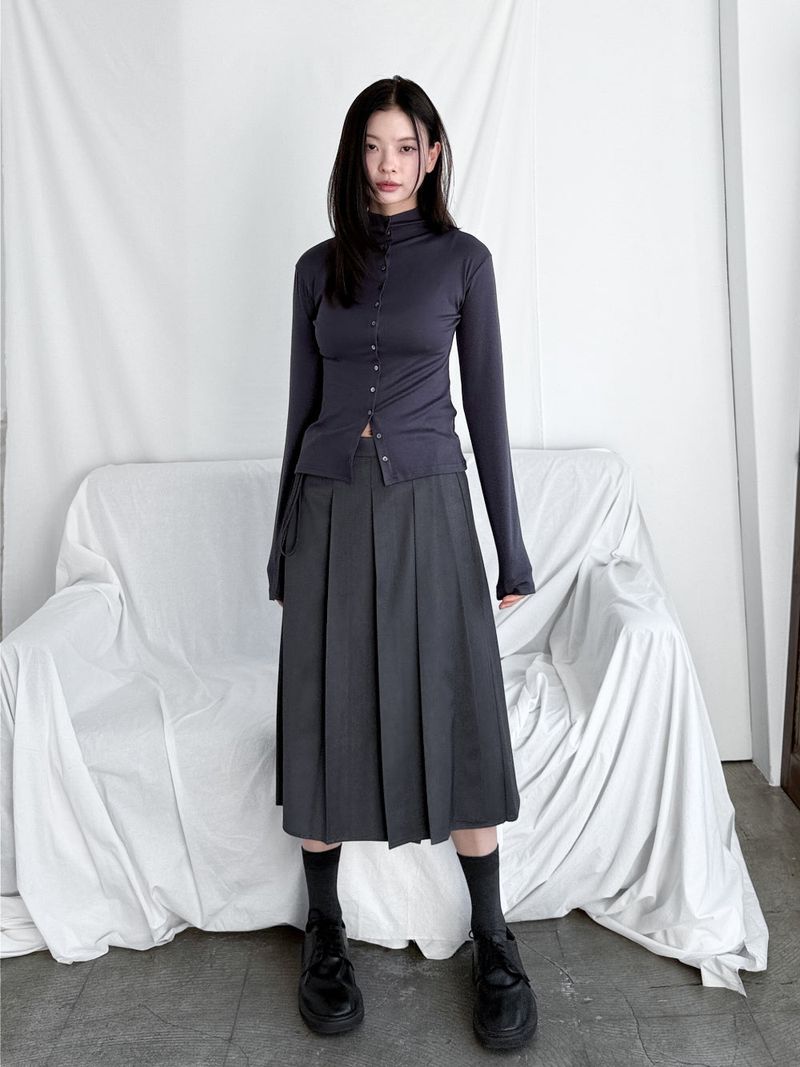 STRAP MIDI WRAP SKIRT