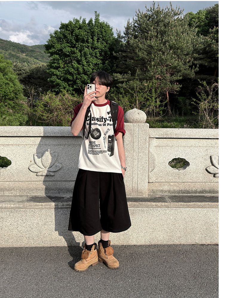 Ragiv Graphic Raglan Knit Short Sleeve
