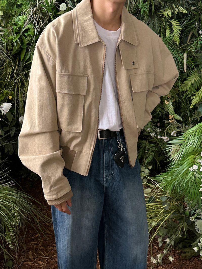 Kant Double Collar Blouson (2color)