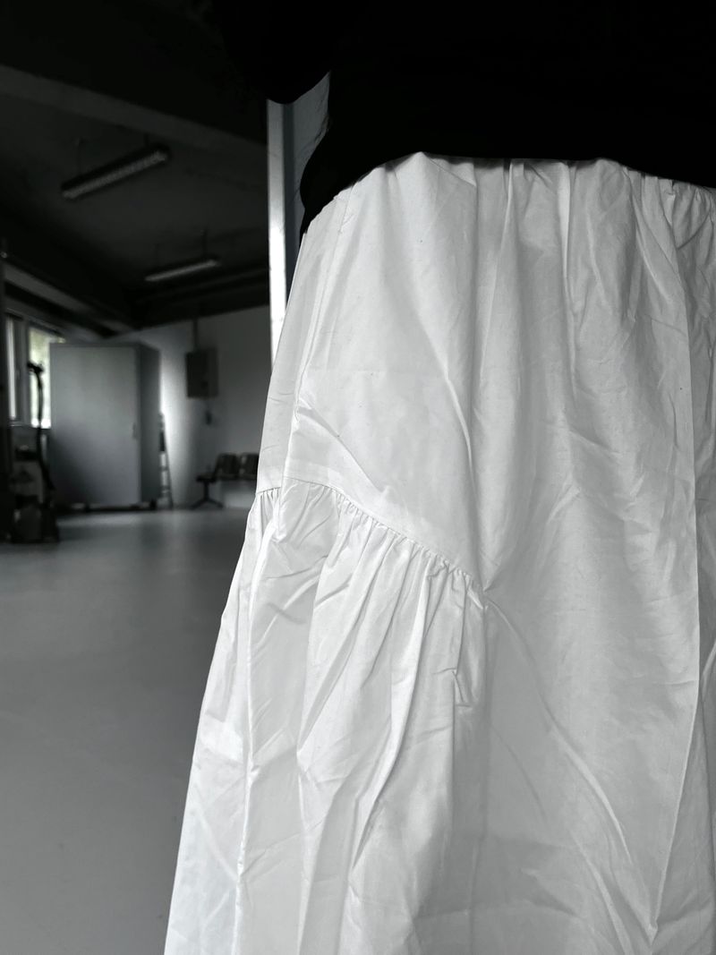 gather balloon long skirt (3color)