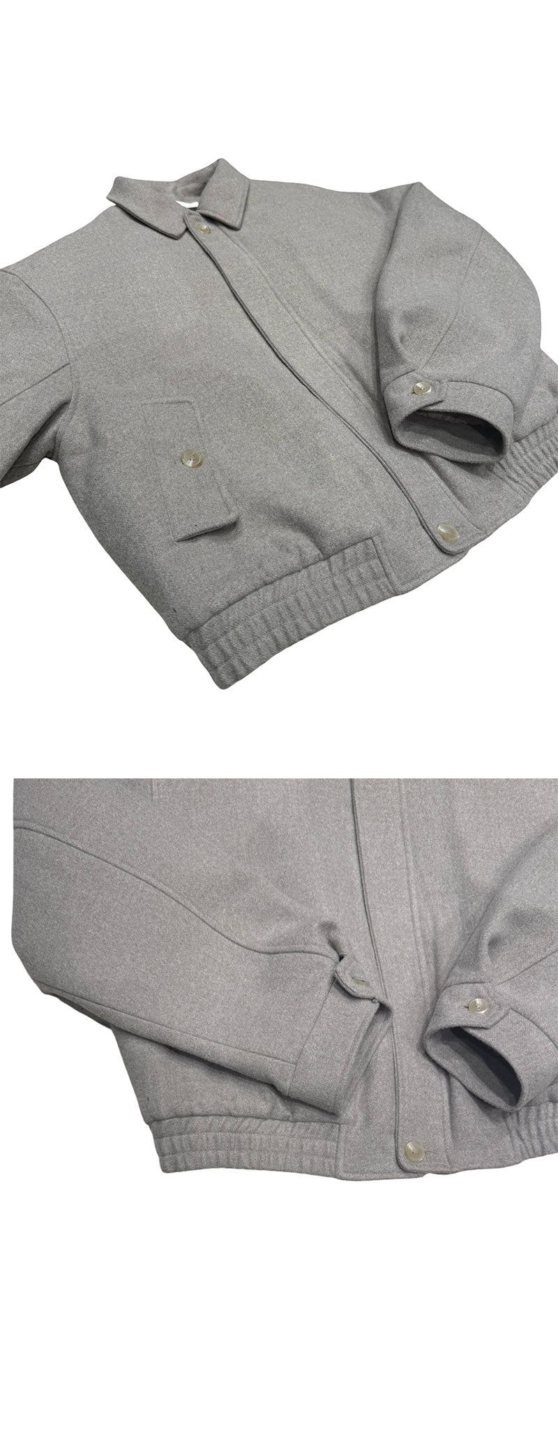 [F/W] Herringbone crop blouson jacket(2color)