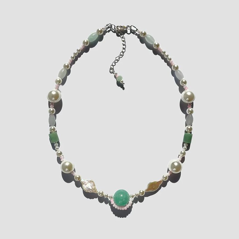 Jüü Jüü（ジュジュ）の「ジェードフラワーガッデスネックレス（アクセサリー）」
