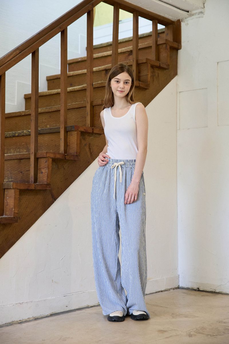 PINK PINEAPPLE(ピンクパイナップル)の「STRIPE BANDING PANTS (2 COLORS)(Pants)」