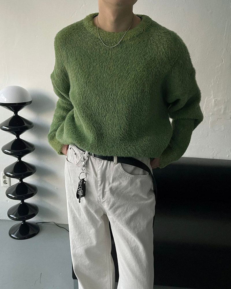 COZINESS（コジネス）の「RU2219 Loop Angora Round Knitwear (4 colors)（Tops）」