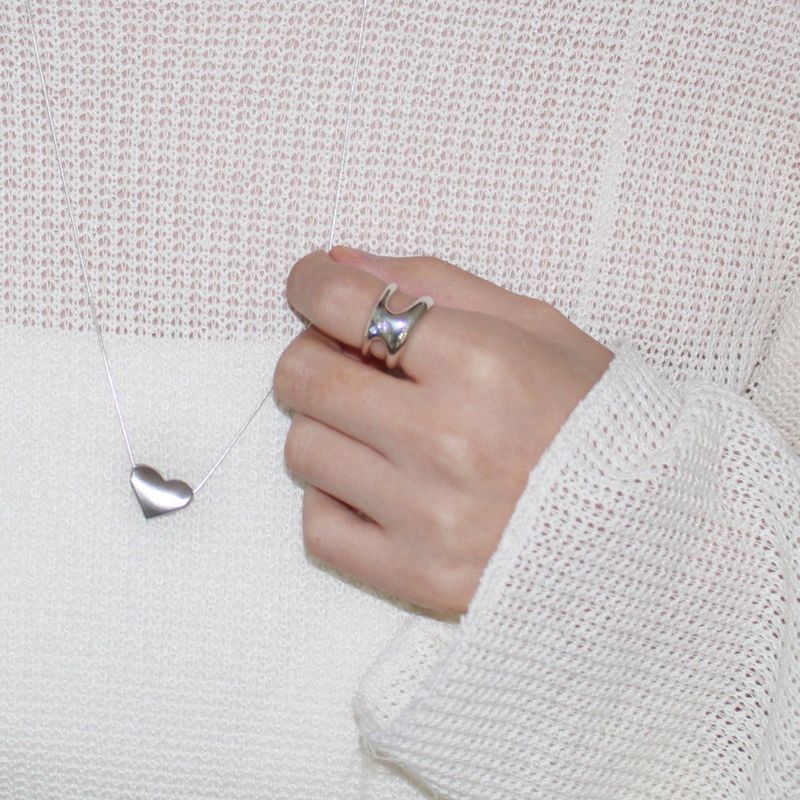 Bold double qubic ring (Aquamarine)
