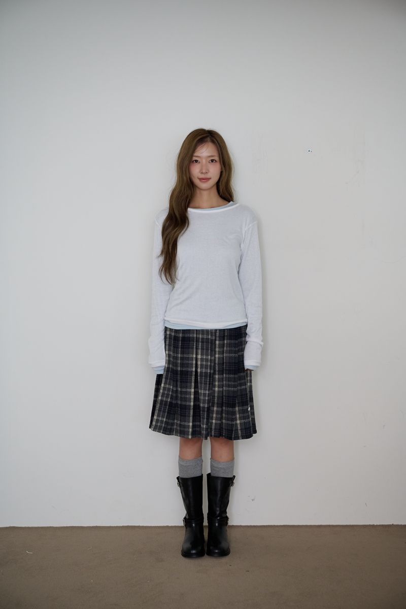 [2PCS 1SET] ソフト ダブル レイヤード Tシャツ セット