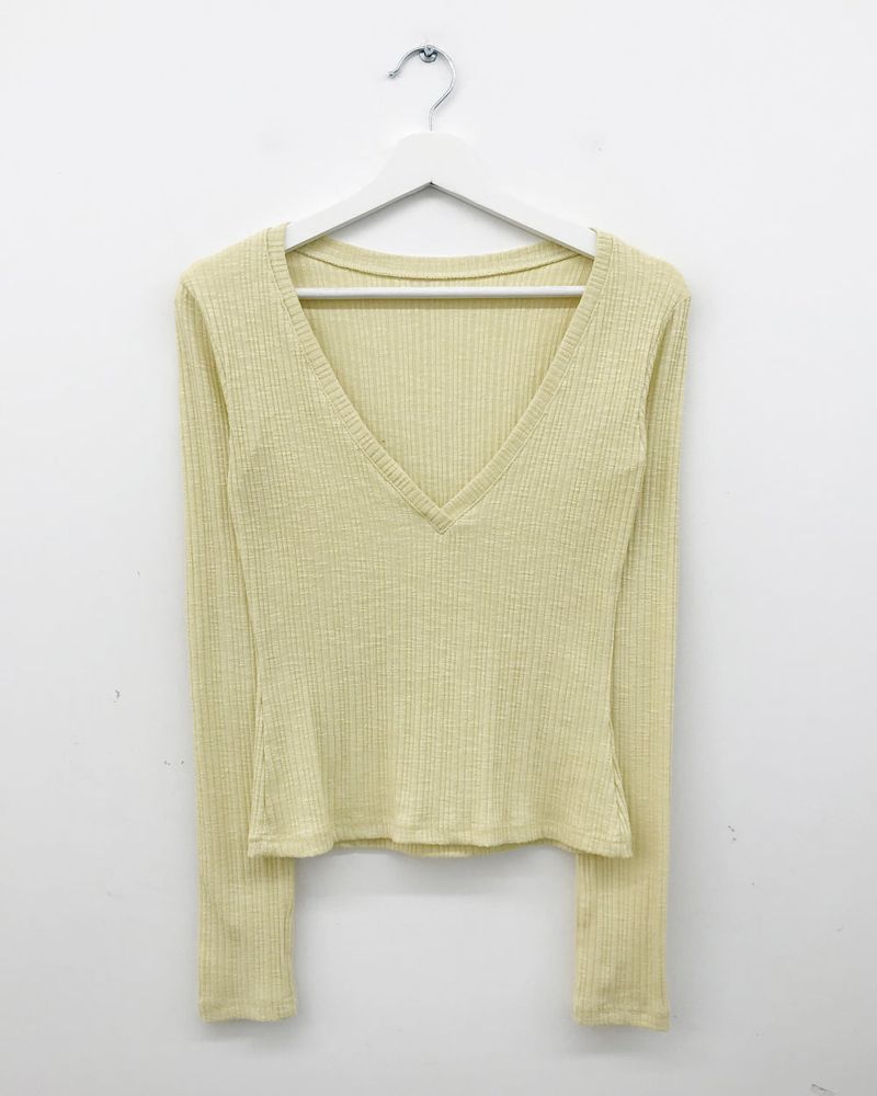 Kaya V-neck long sleeve (5color) 
