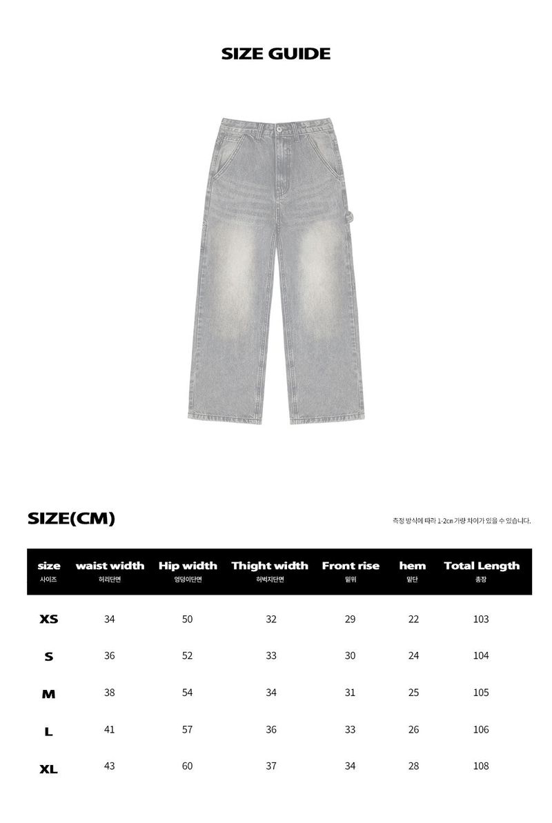 BTB : WORKSCAPE CARPENTER JEANS [SMOKY BLACK CORE]