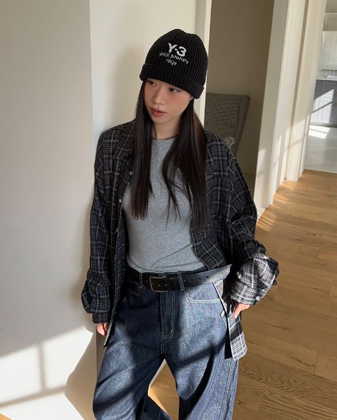 SATIIIZ（サティーズ）の「Ilap Over Check Shirt（Tops）」