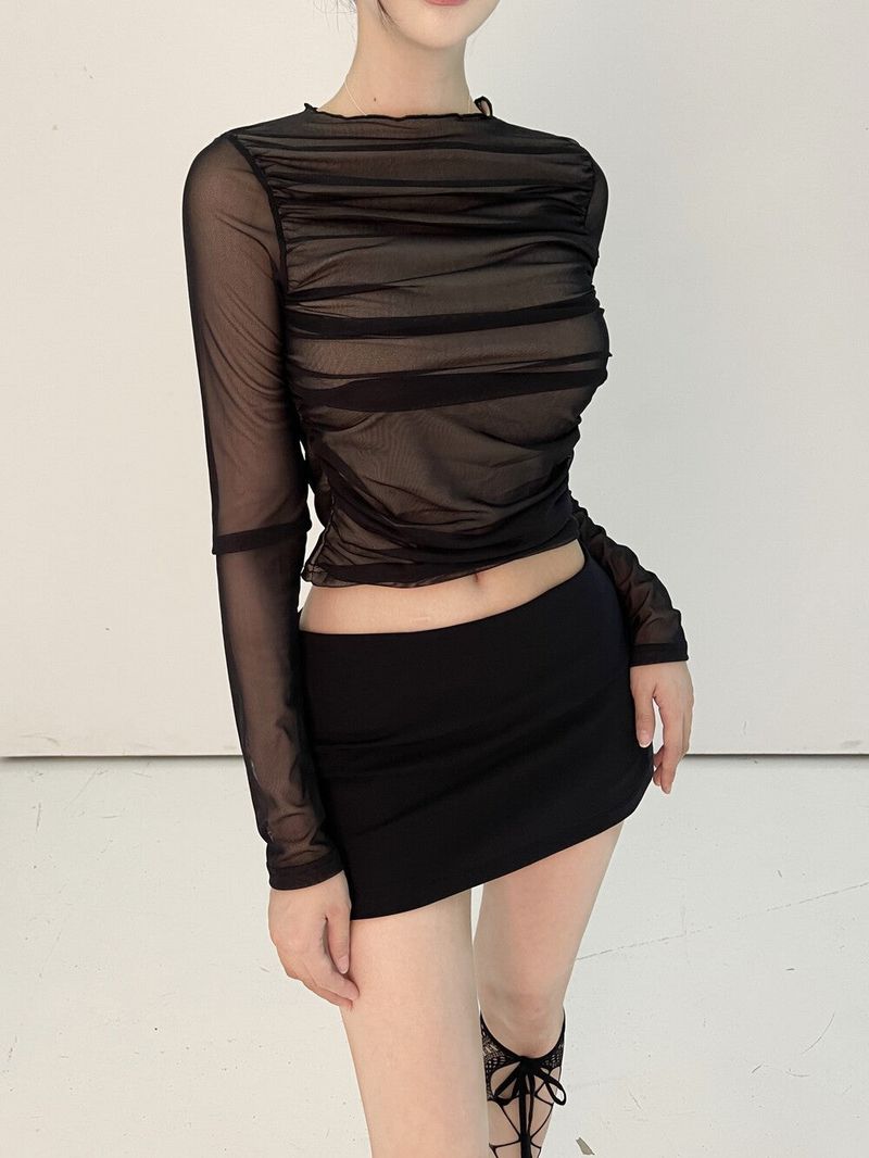 1017. Minimal span low mini sk-pt (2color)