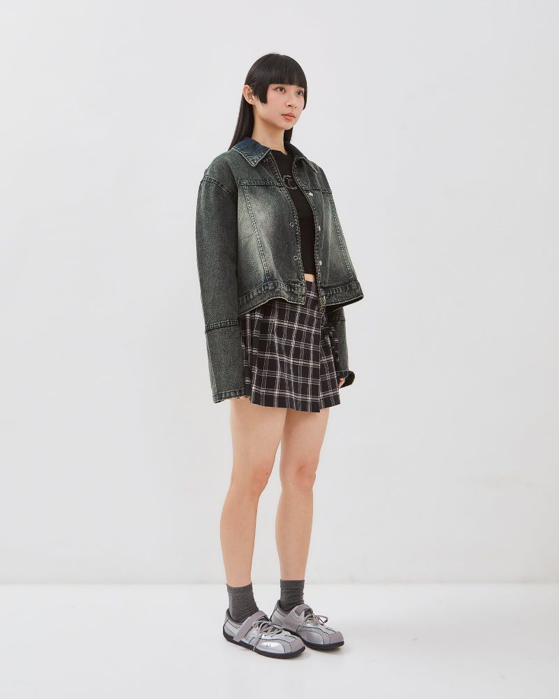 Dami Tartan Pleats Mini Skirt