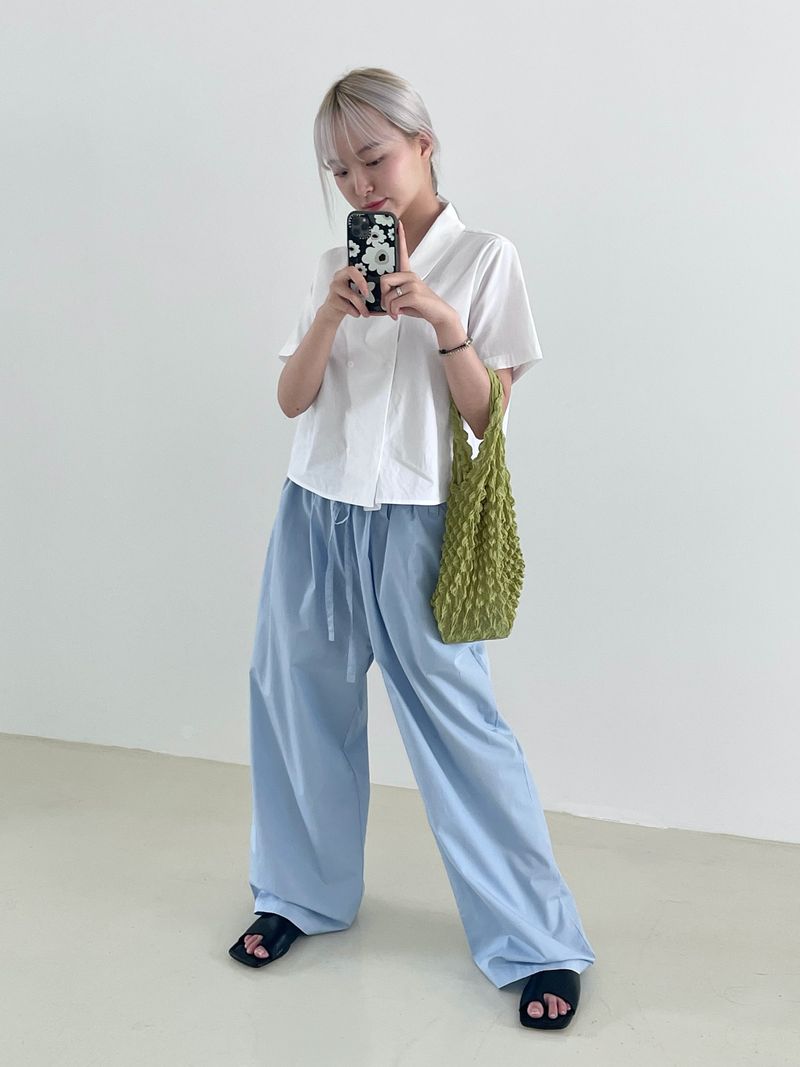 Natural Sleeky string pants