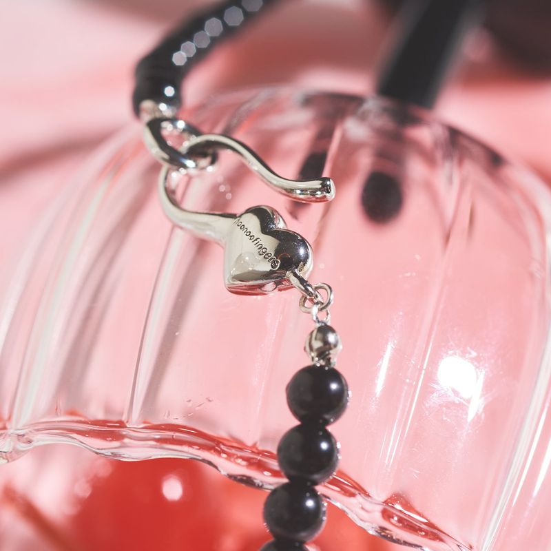JET HEART NEKCLACE