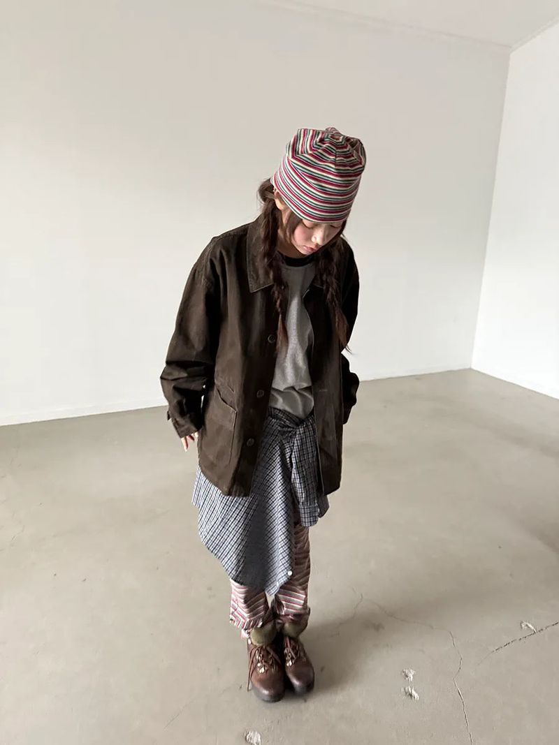  french mood peach jacket 