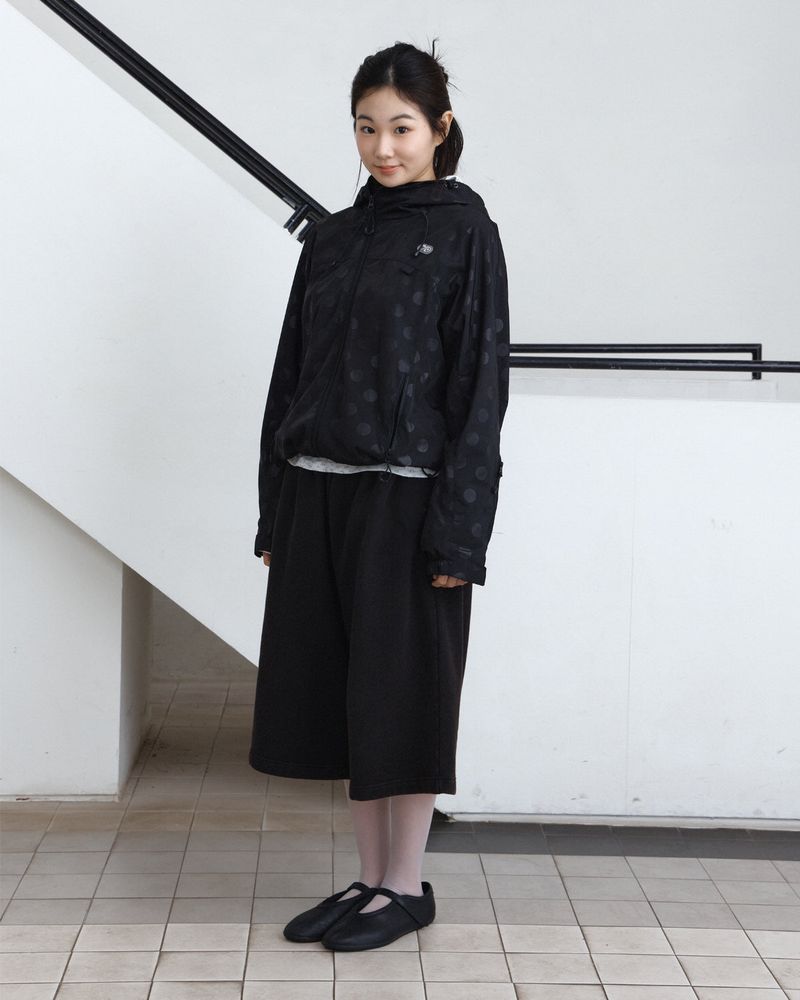Dot Arc Zip-Up Wind Jacket