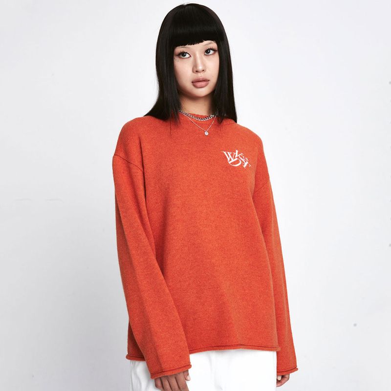 wonder visitor（ワンダービジター）の「Wool Logo Knit [2 Color]（Tops）」