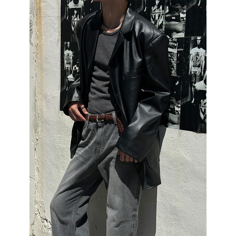 LAURANT（ロラン）の「[F/W] レザーオーバーフィットブレザー(2color)（ジャケット/アウター）」