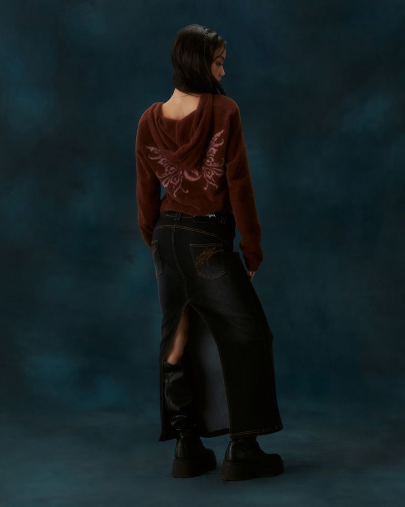 ABBA HOODIE JACKET_BROWN