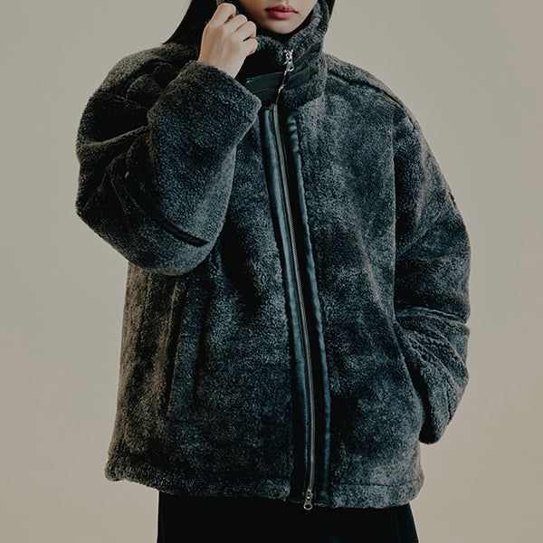 MARBLING FLEECE JACKET