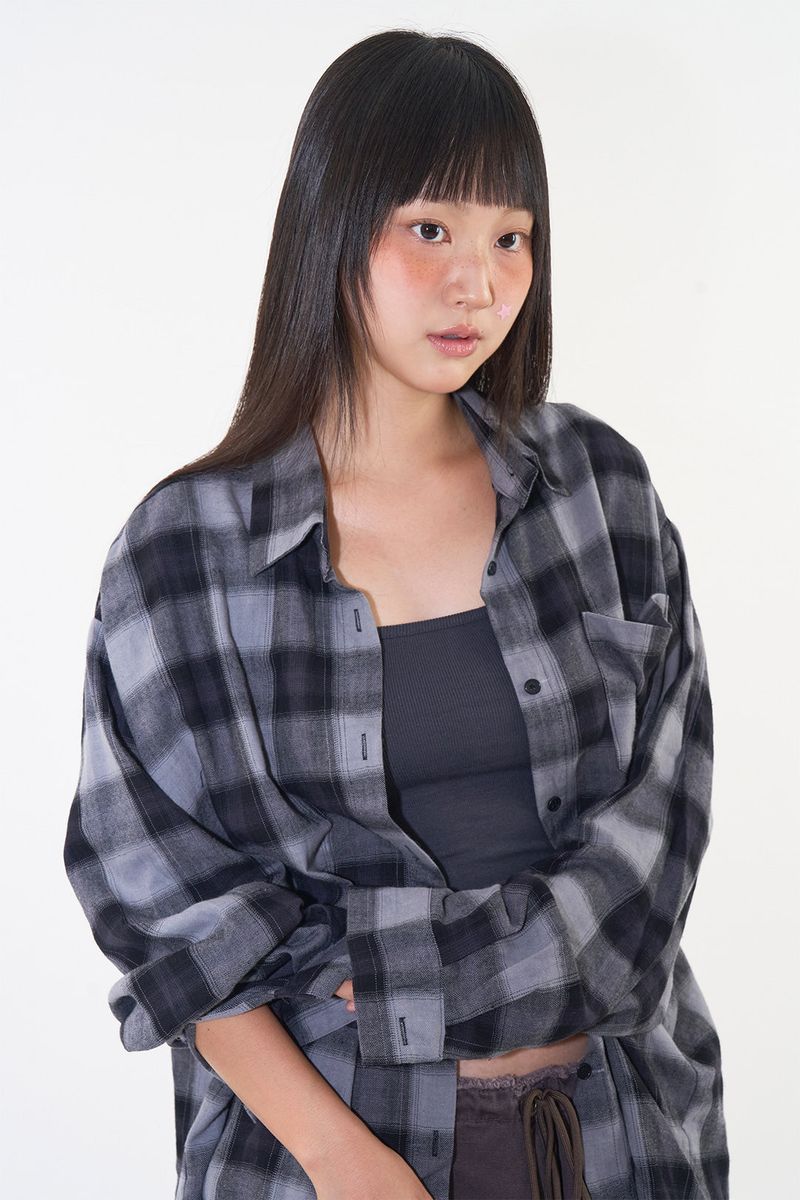 Haze over check shirt