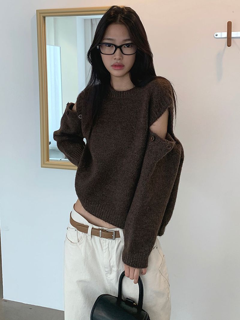 JAZZ THE ORDER（ジャズ ザ オーダー）の「KATE OPENED BUTTON KNIT (2C)（Tops）」