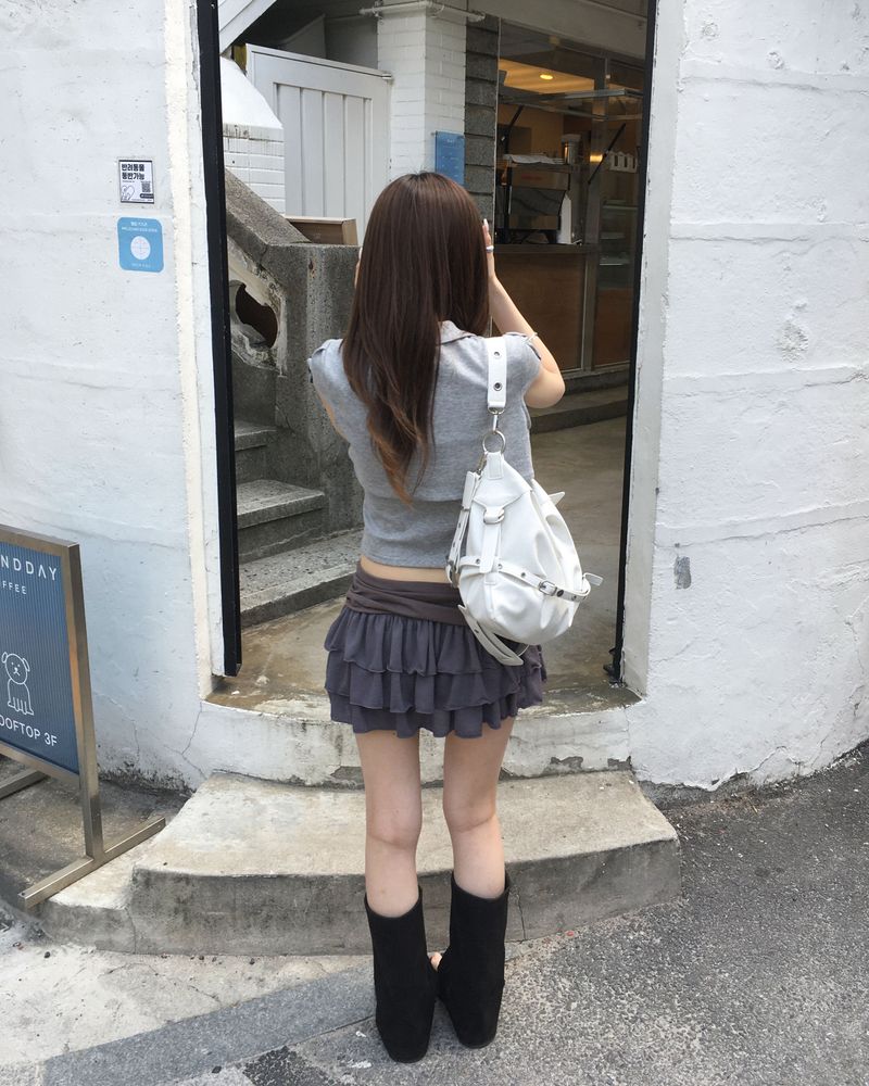 D ring shirring skirt
