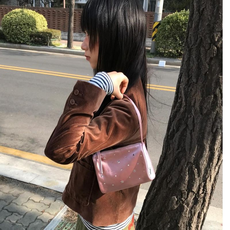 Twinkle Jelly Pouch Bag L/PINK