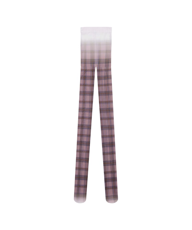 Plaid Check Stocking _ PINK