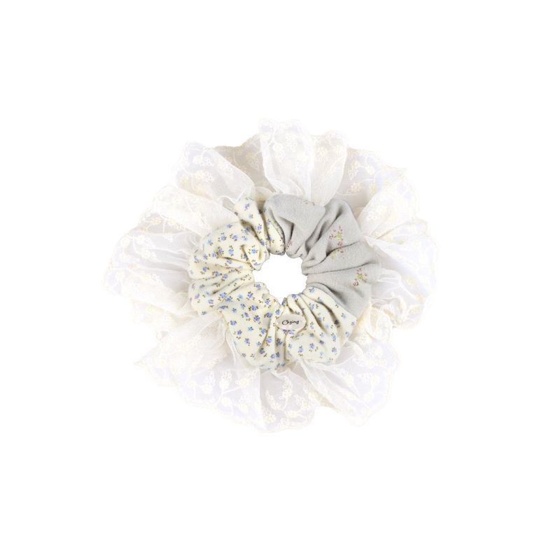 cozing（コジング）の「Lace scrunchie_mint cream（Hair Accessories）」