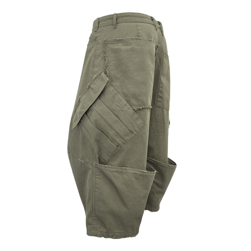 VTG BACK BOOTS CARGO SHORTS_KHAKI