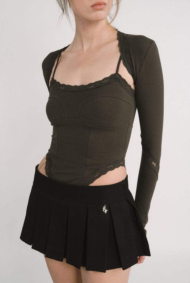 threetimes（スリータイムズ）の「【即日発送】Evelyn lace top（Tops）」