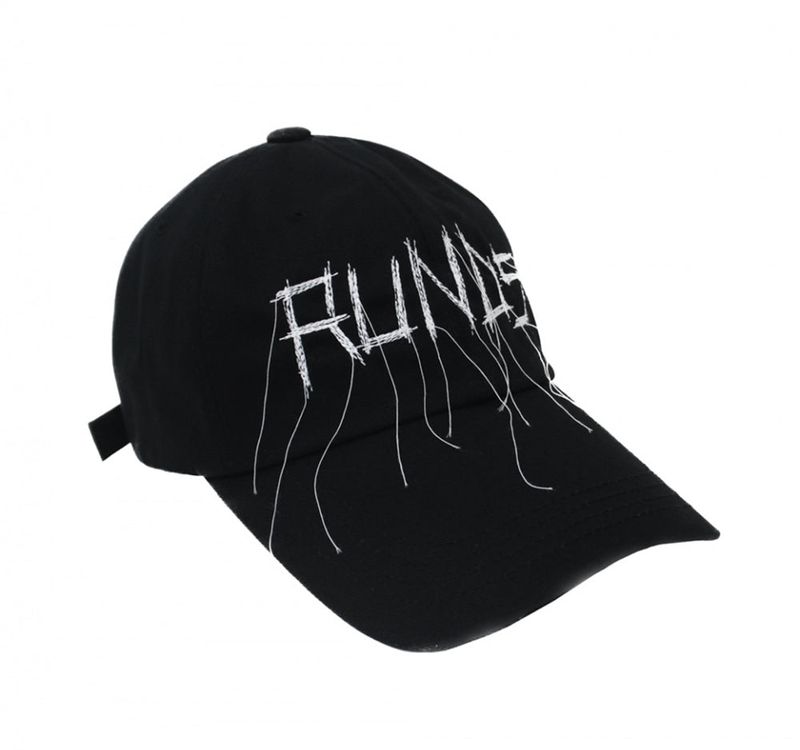 stitch lettering ball cap