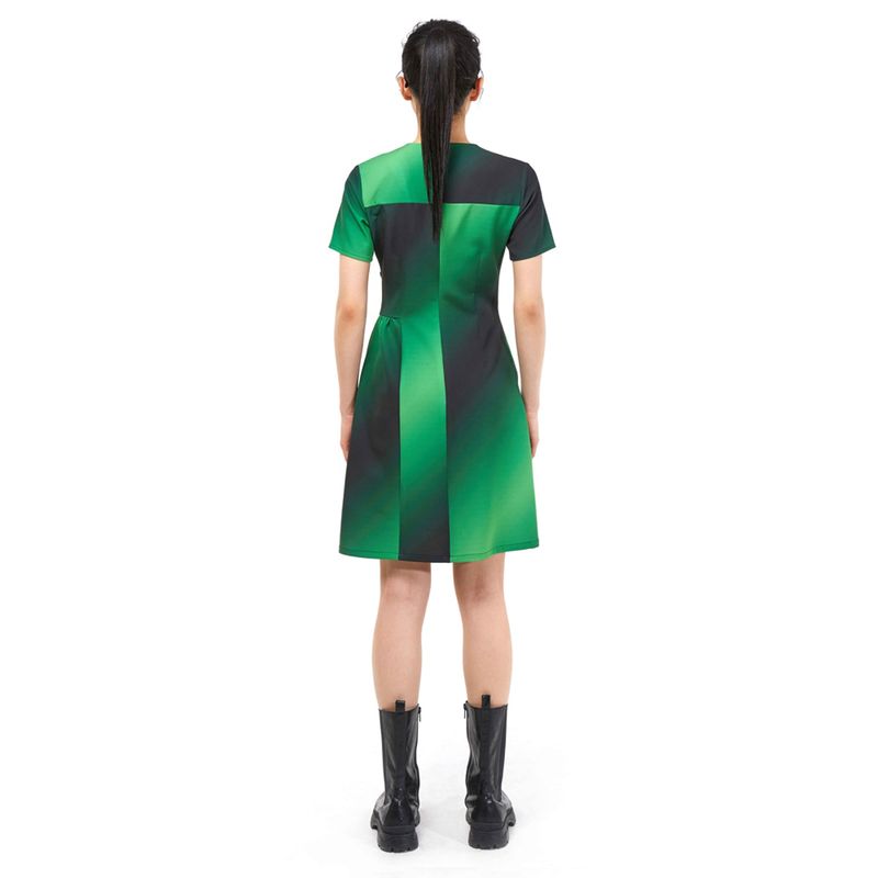 DOZI - Gradient Dress _ Green