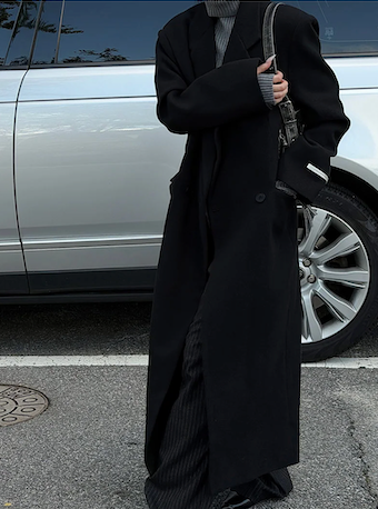 [Unisex] Max double long coat(2color)