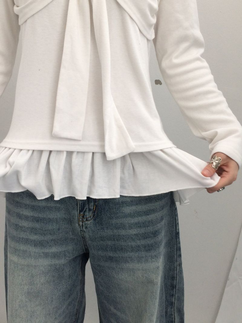 drape ribbon top