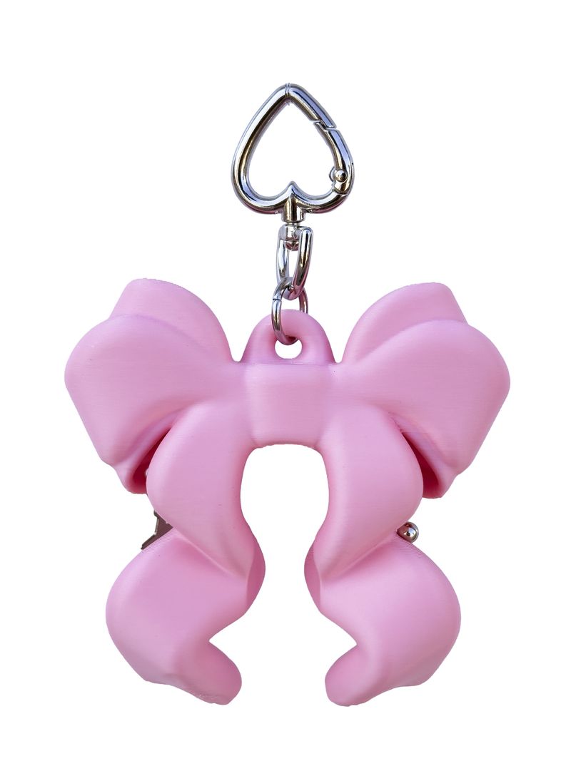 RIBBON BALM KEYCHAIN - Baby Pink