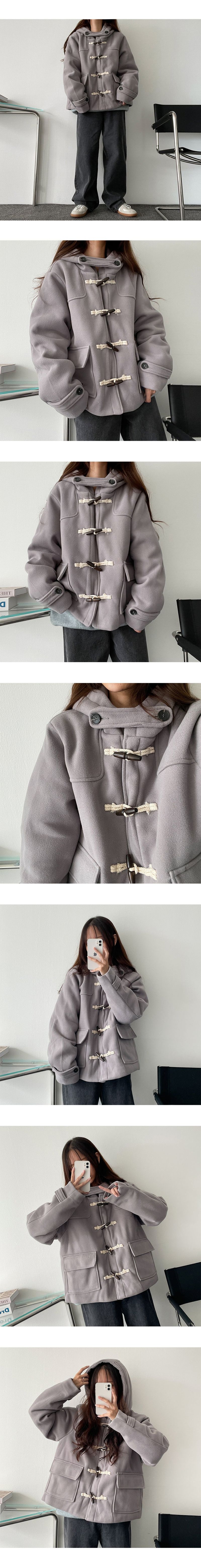 Slow Thick Quilted Double-Layered Short Tteokbokki Coat