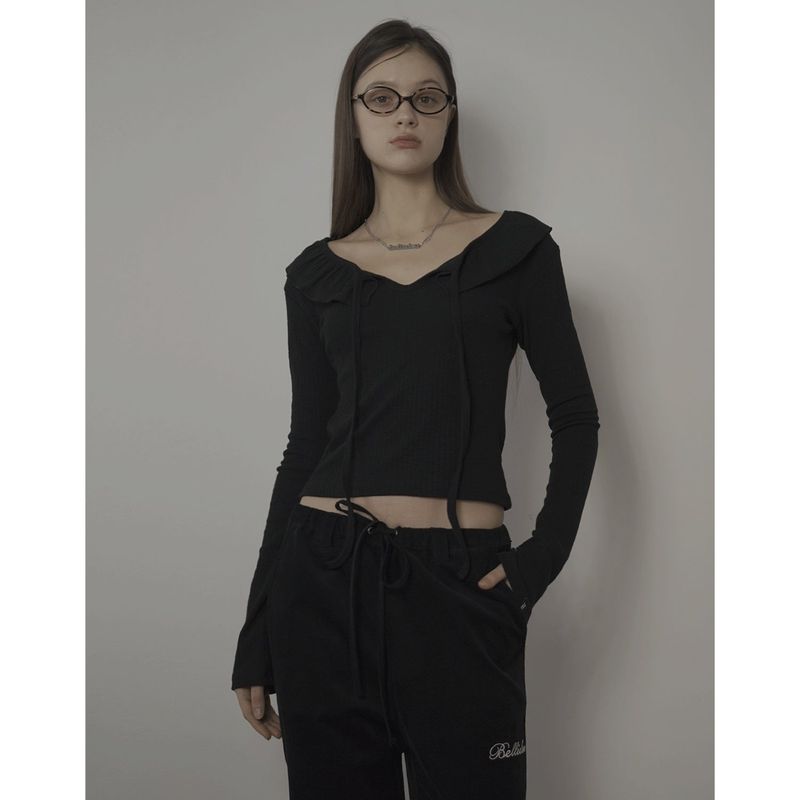 FAIRY LONG SLEEVE-BLACK