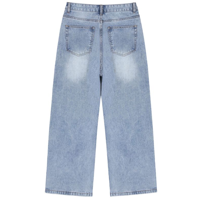 Basic washing denim pants (faded Indigo)