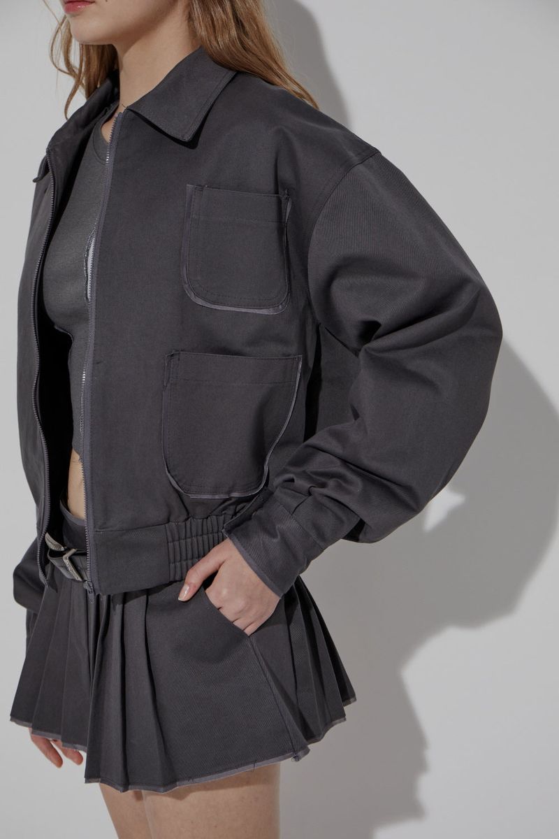 CHINO PLEATS SKIRT
