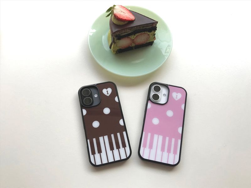 piano melody case - pink