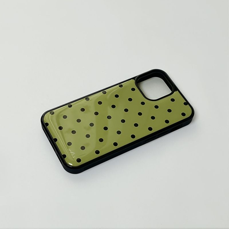 dot epoxy bumper case(yellow green)